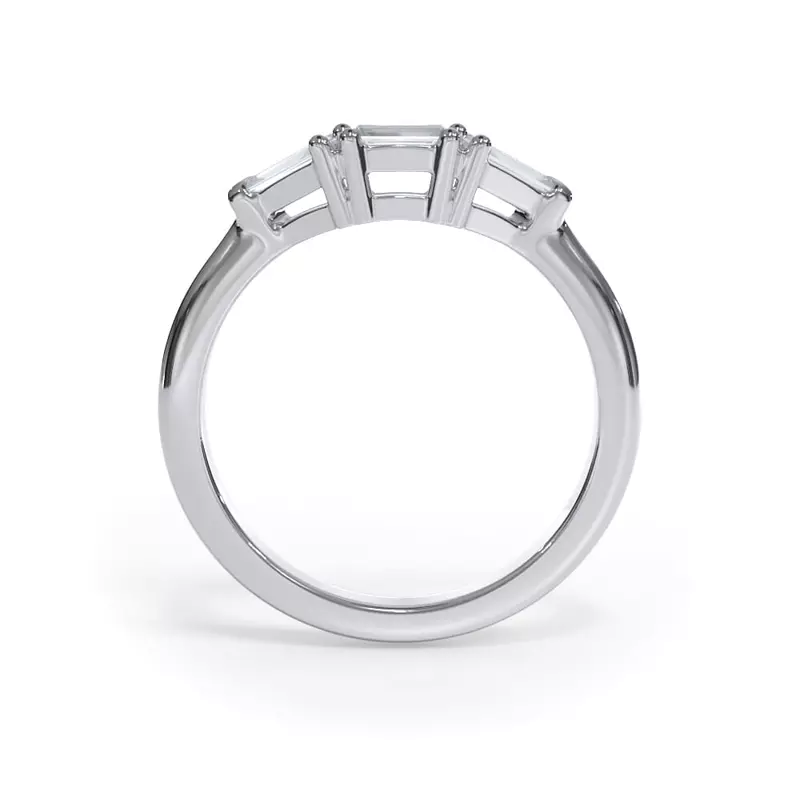 Platinum Bellora Baguette Band