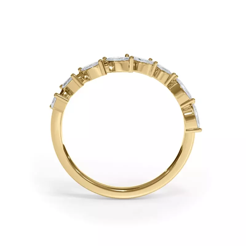 14K Yellow Gold Veraison Marquise Band