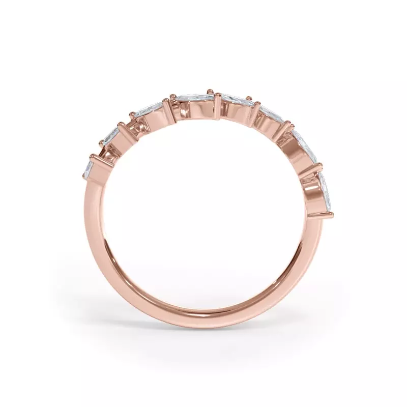 18K Rose Gold Veraison Marquise Lab Band