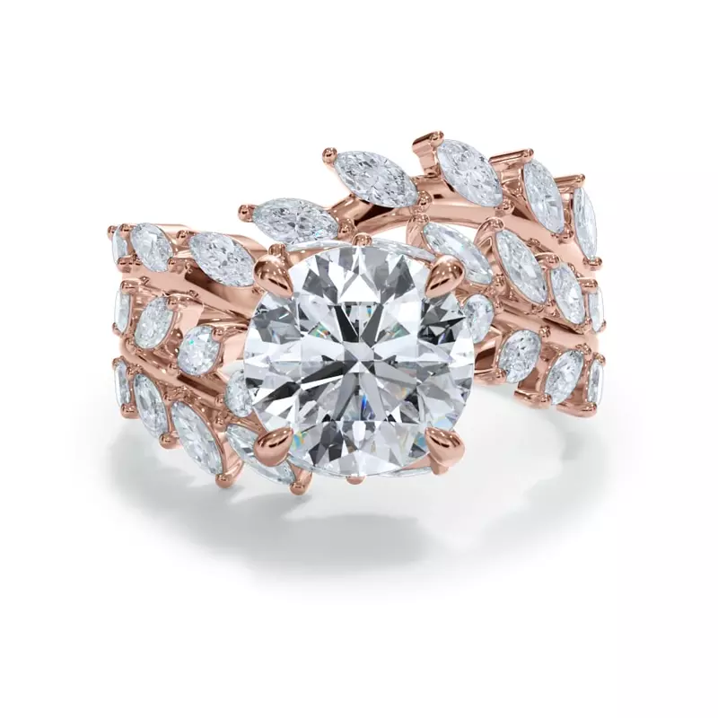 18K Rose Gold Veraison Marquise Band