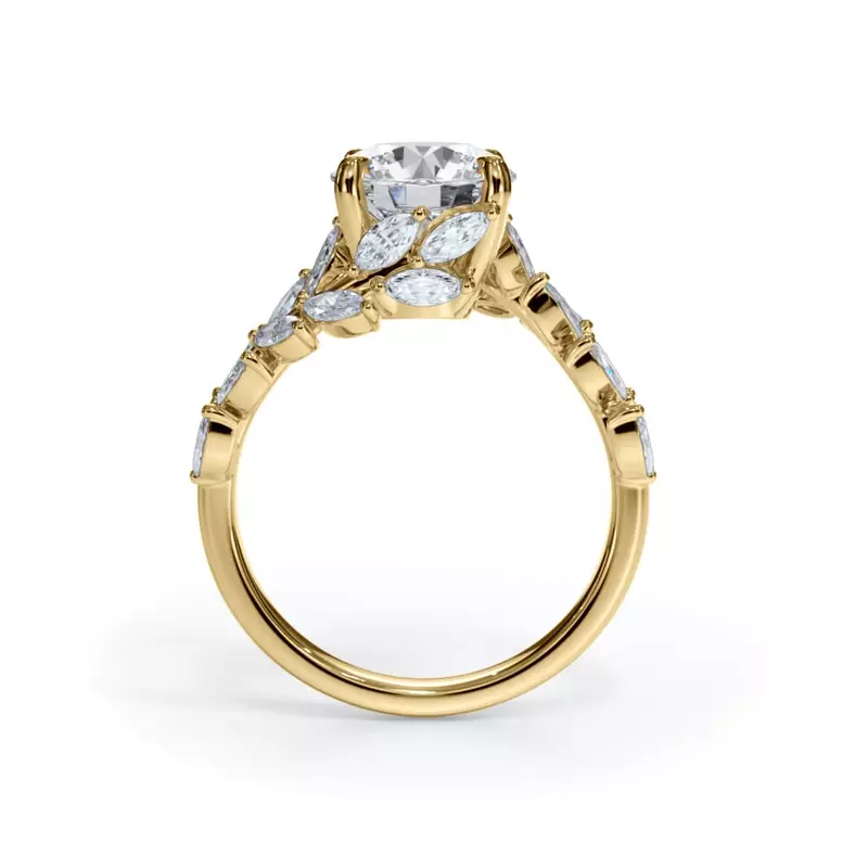 Veraison Marquise Lab Vine Engagement Ring