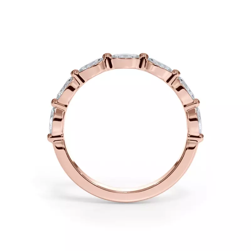14K Rose Gold Bellora Marquise Band