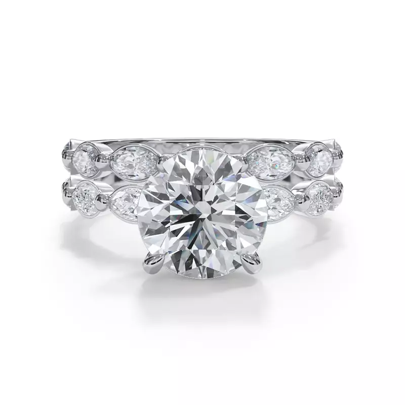 Platinum Bellora Marquise Band