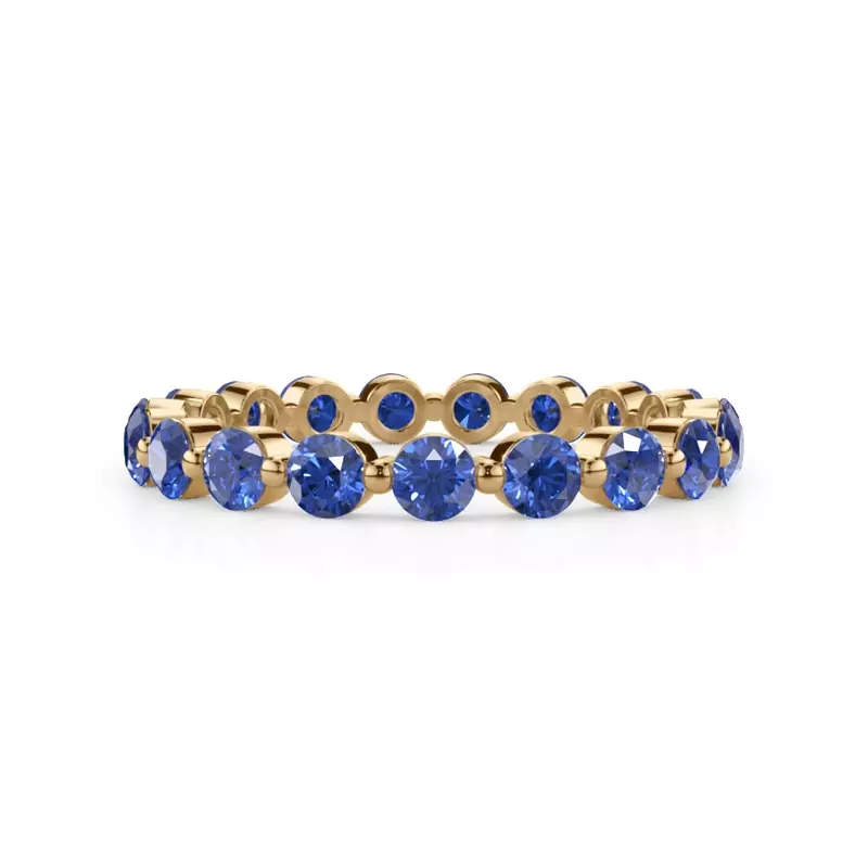 Sapphire Shared Prong Eternity Ring
