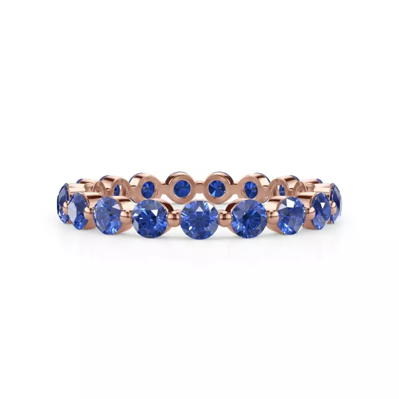 Sapphire Shared Prong Eternity Ring