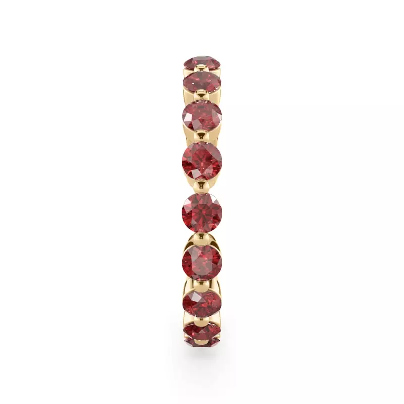 Ruby Shared Prong Eternity Ring