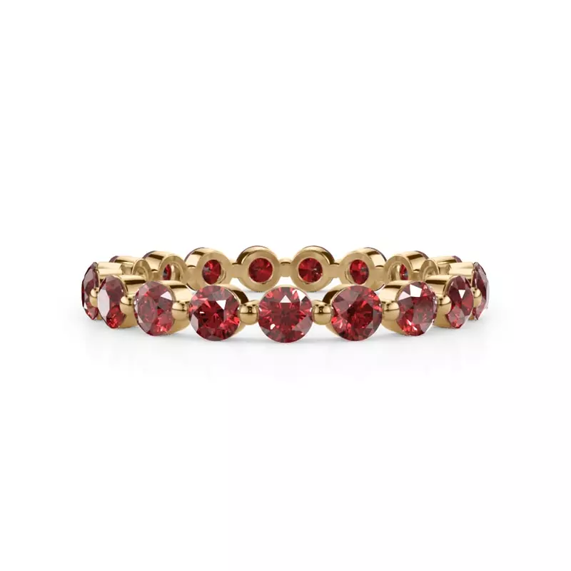 Ruby Shared Prong Eternity Ring