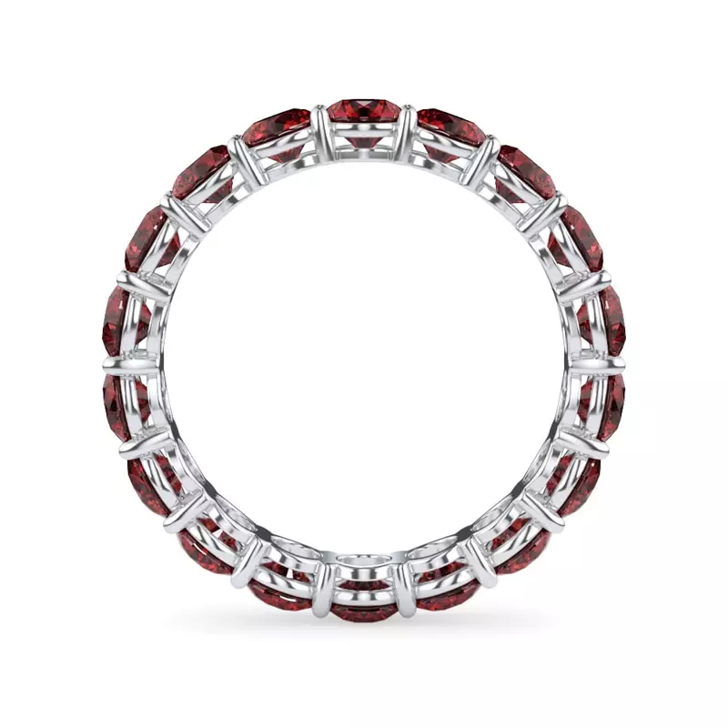 Platinum Classic Ruby Eternity Band