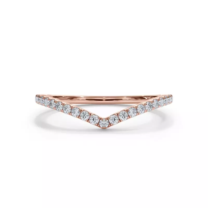 Bellora Chevron Pavé Band