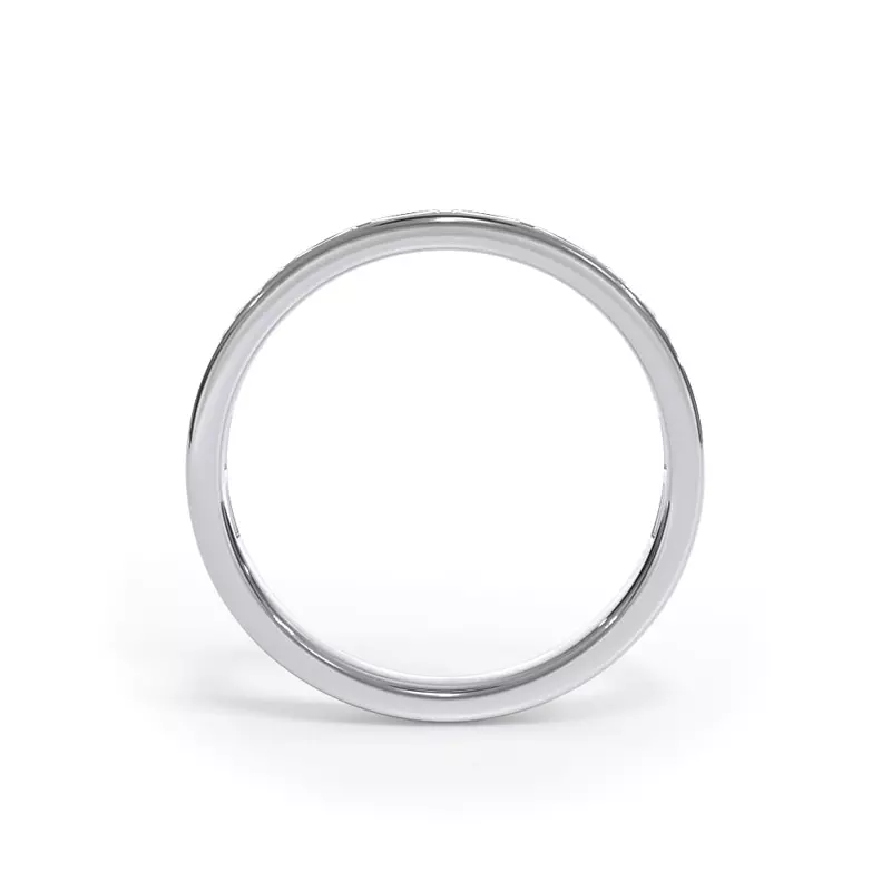14K White Gold Bellora Channel-Set Lab Baguette Band