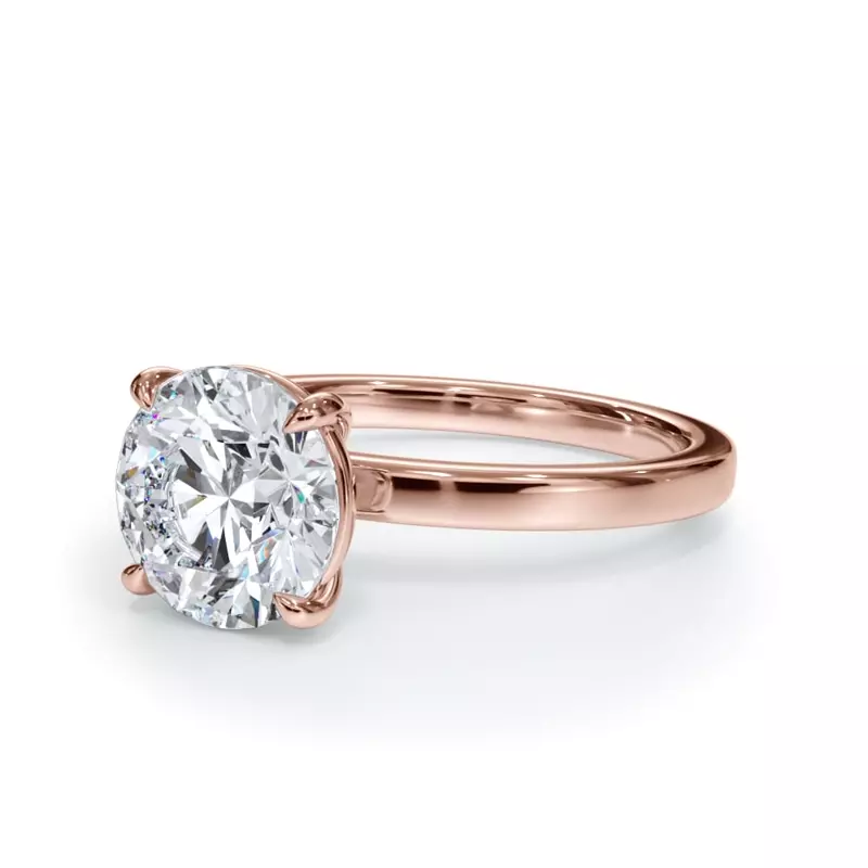 14K Rose Gold Bellora Solitaire Engagement Ring (2mm)