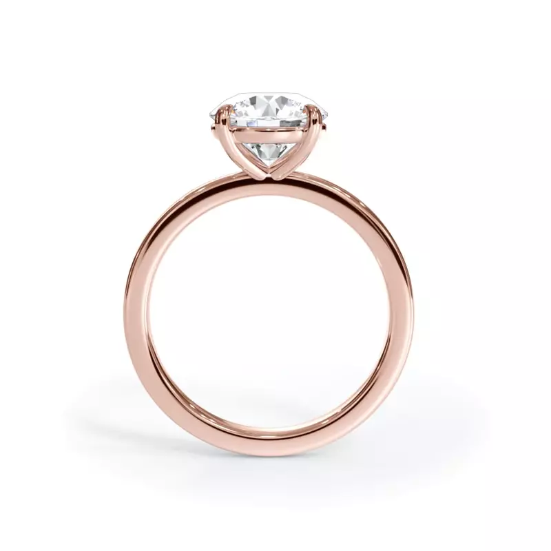 14K Rose Gold Bellora Solitaire Engagement Ring (2mm)