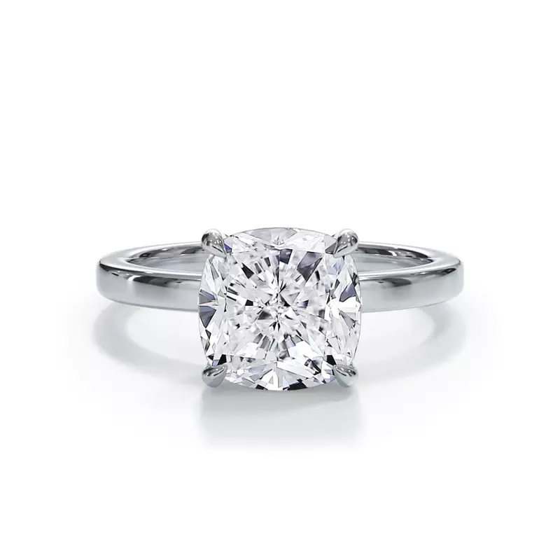 14K White Gold Bellora Solitaire Engagement Ring (2mm)