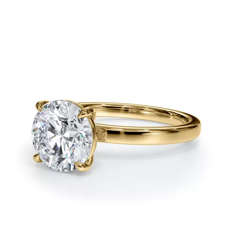 14K Yellow Gold Bellora Solitaire Engagement Ring (2mm)