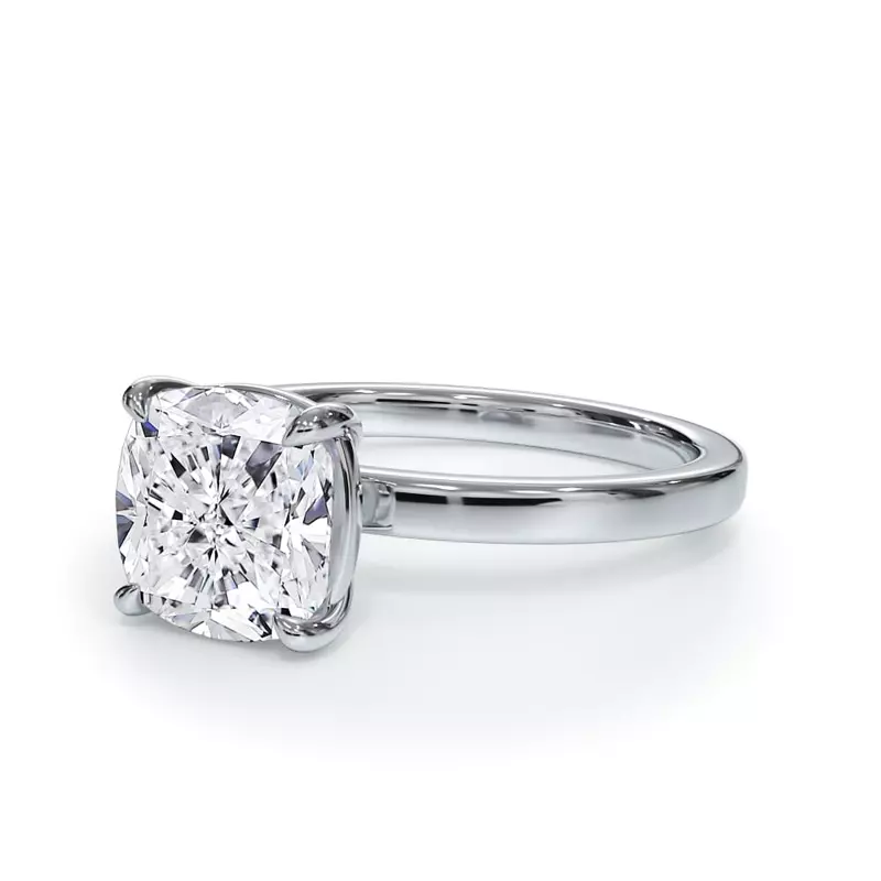 18K White Gold Bellora Solitaire Engagement Ring (2mm)