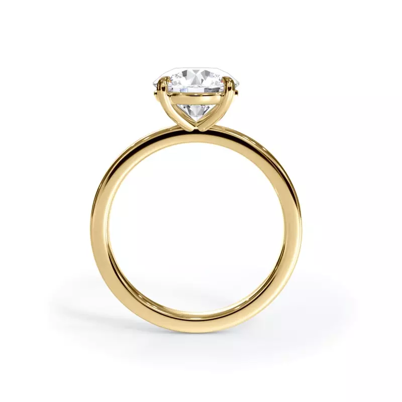18K Yellow Gold Bellora Solitaire Engagement Ring (2mm)