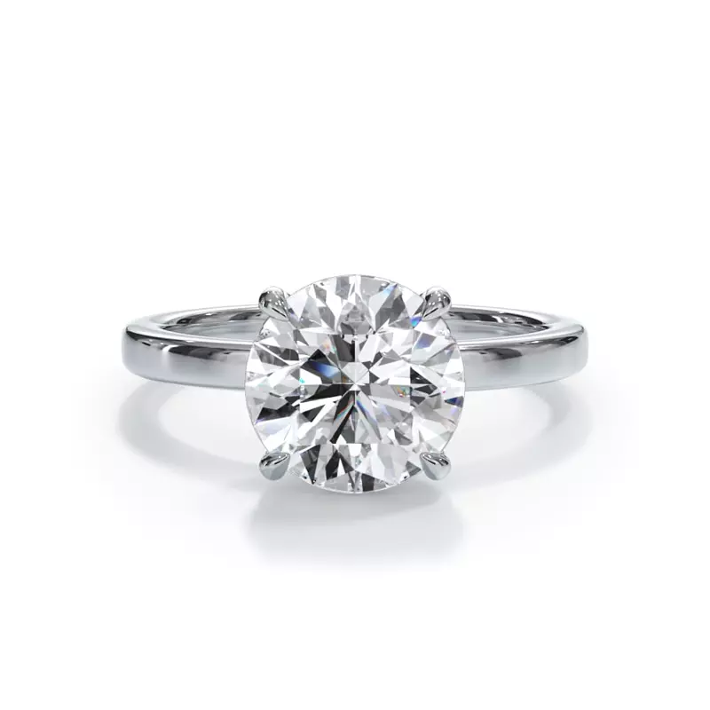Platinum Bellora Solitaire Engagement Ring (2mm)