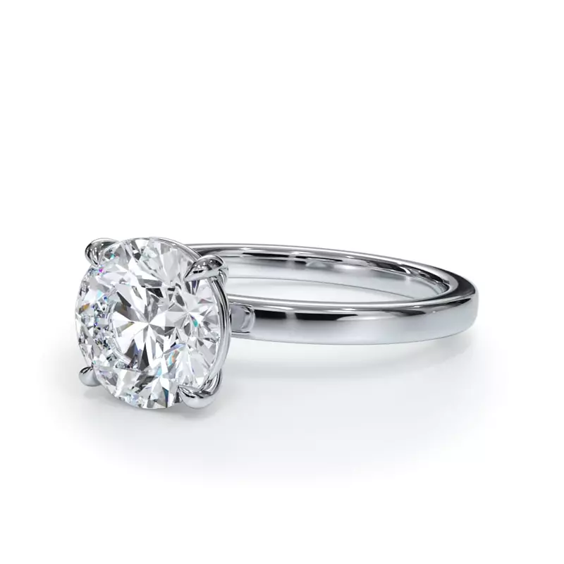 Platinum Bellora Solitaire Engagement Ring (2mm)