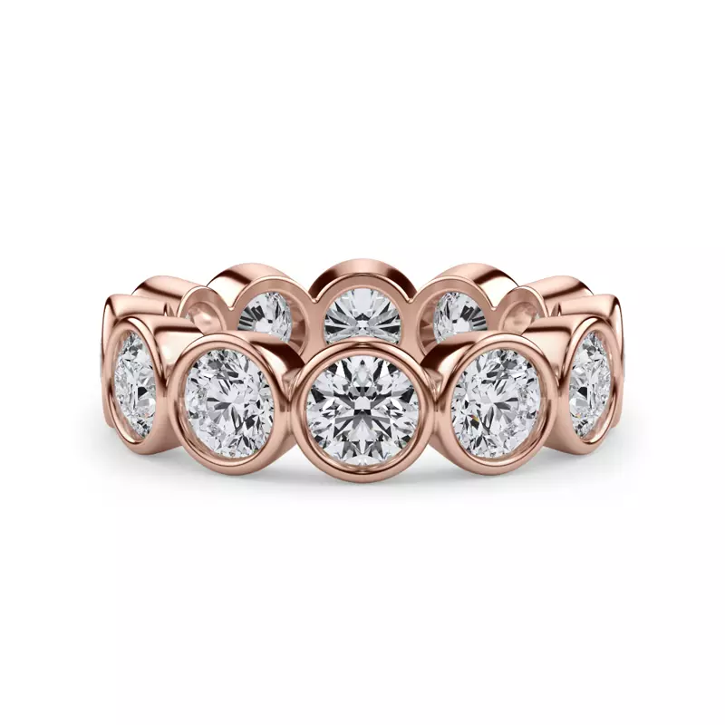 Round Bezel Lab Diamond Eternity Ring (3.90ct. tw.)