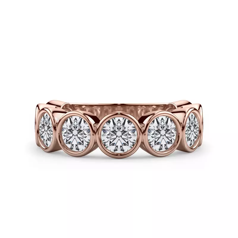 Round Bezel Lab Diamond Band (2.70ct. tw.)