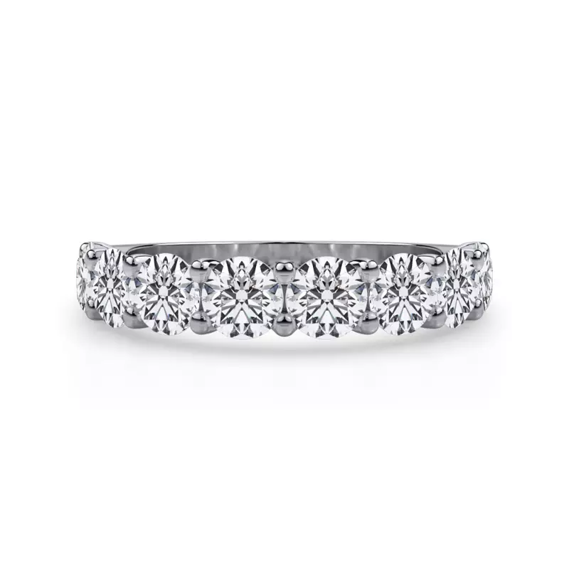 Curved Gallery Eight-Stone Round Lab Diamond Band (2.00ct. tw.)