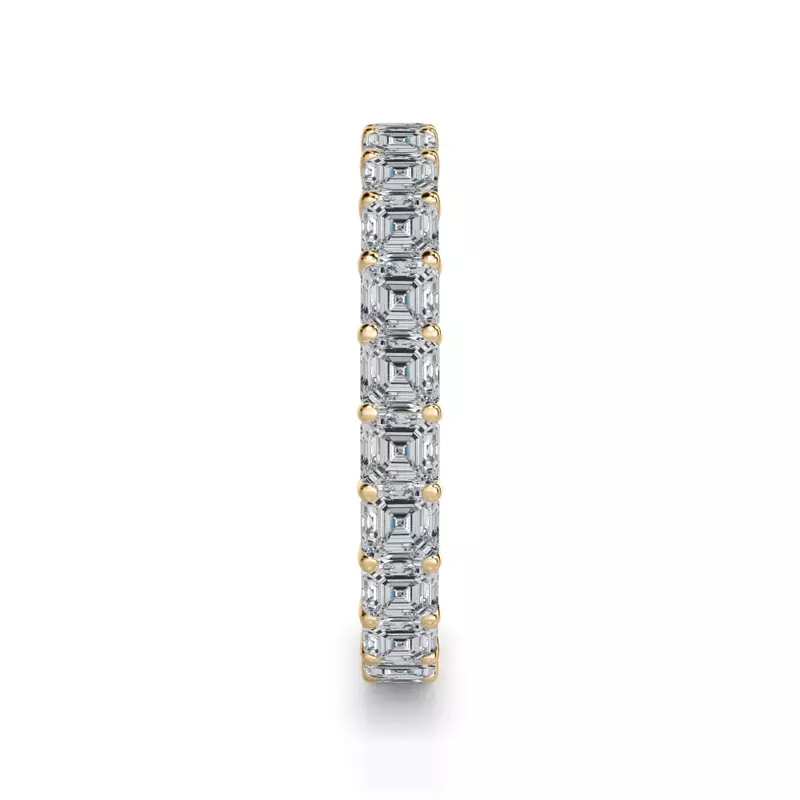 14K Yellow Gold Asscher Cut Diamond Eternity Ring (2.0 ct. tw.)