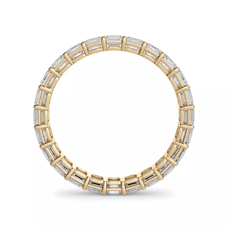 18K Yellow Gold Asscher Cut Diamond Eternity Ring (2.0 ct. tw.)