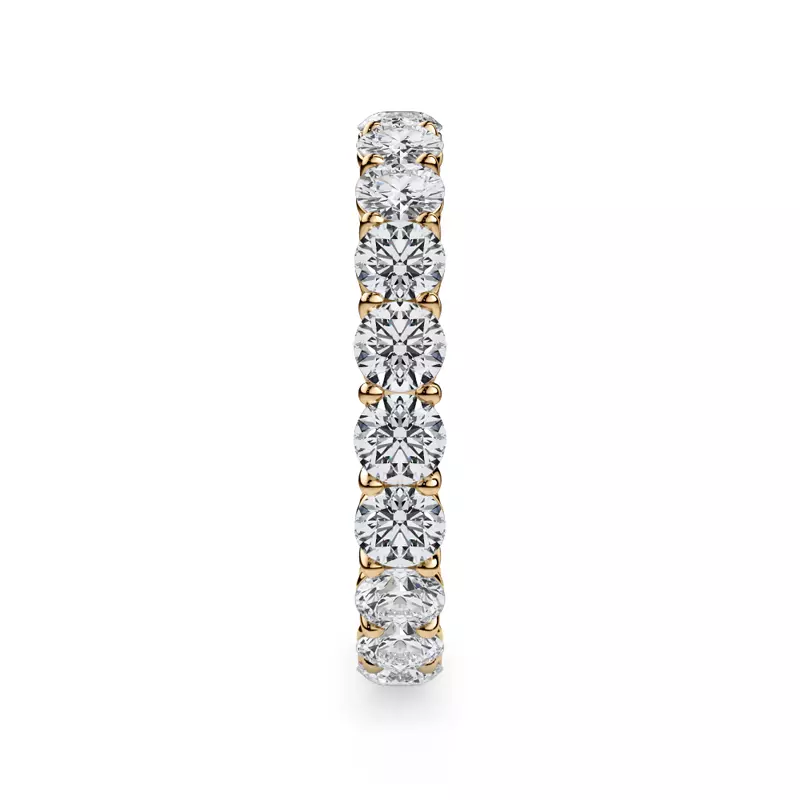 18K Yellow Gold Classic Round Lab Diamond Eternity Band (2.00ct. tw.)