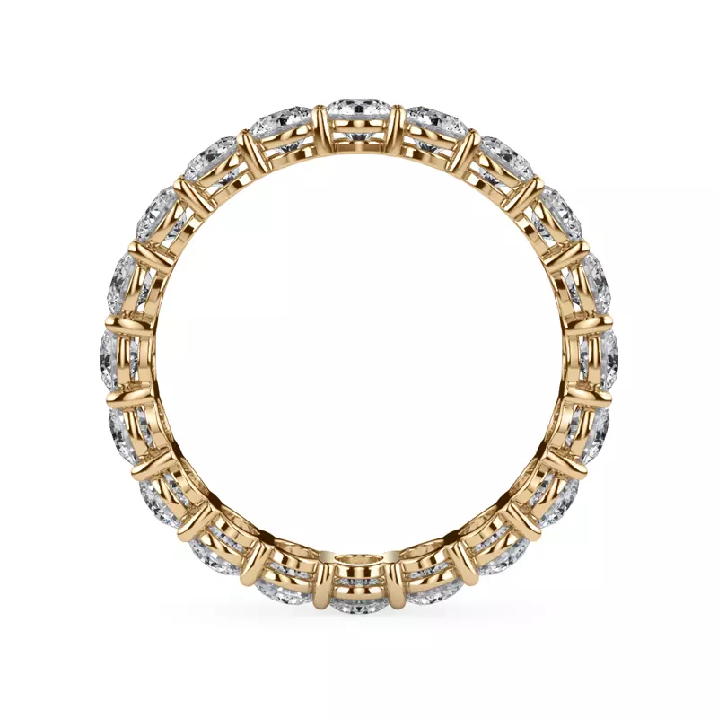 18K Yellow Gold Classic Round Lab Diamond Eternity Band (2.00ct. tw.)