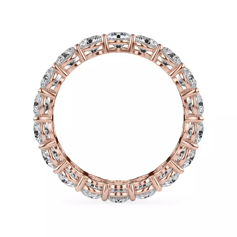14K Rose Gold Classic Round Lab Diamond Eternity Band (2.70ct. tw.)