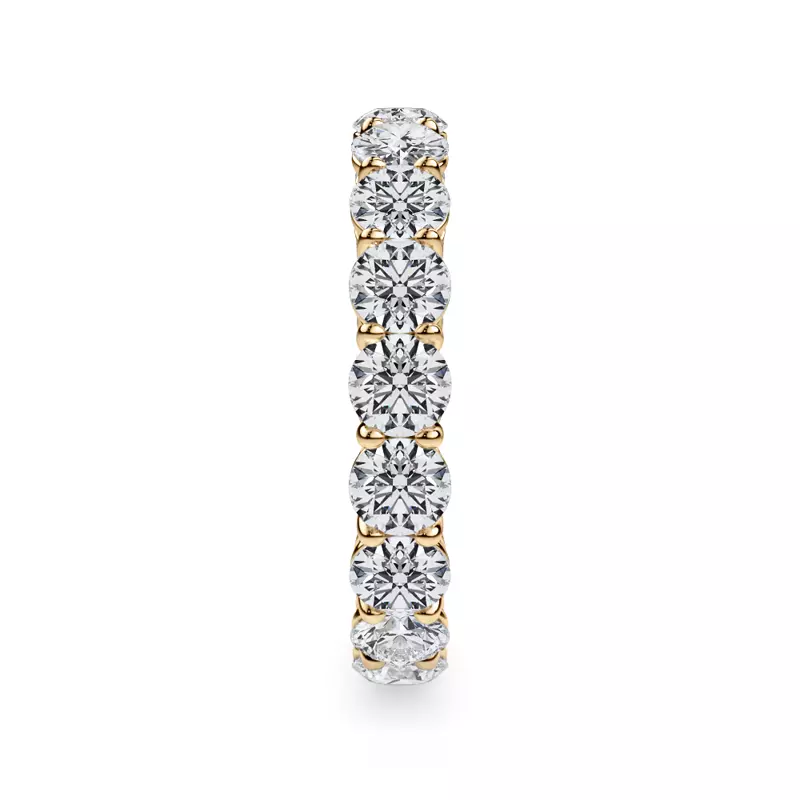14K Yellow Gold Classic Round Diamond Eternity Band (2.70ct. tw.)