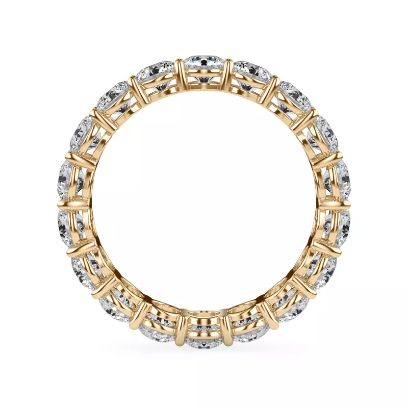 14K Yellow Gold Classic Round Diamond Eternity Band (2.70ct. tw.)