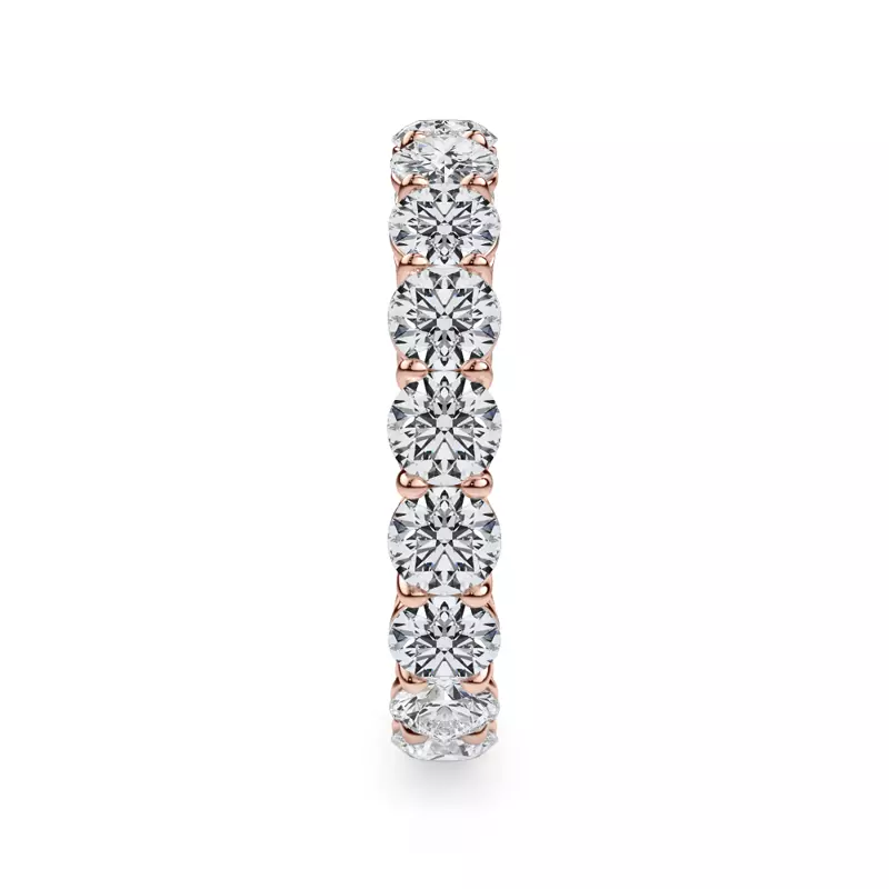 18K Rose Gold Classic Round Diamond Eternity Band (2.70ct. tw.)