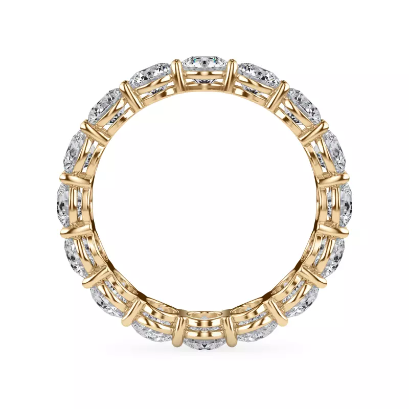 14K Yellow Gold Classic Round Lab Diamond Eternity Band (3.20ct. tw.)