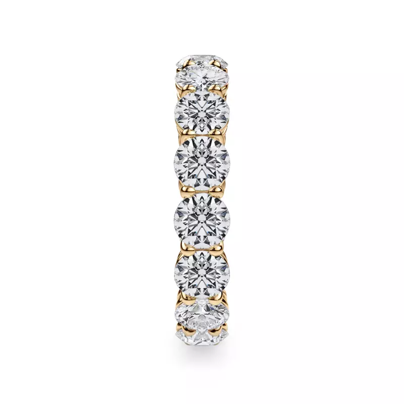14K Yellow Gold Classic Round Diamond Eternity Band (3.20ct. tw.)