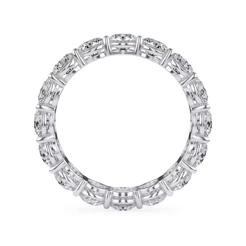 Platinum Classic Round Diamond Eternity Band (3.20ct. tw.)