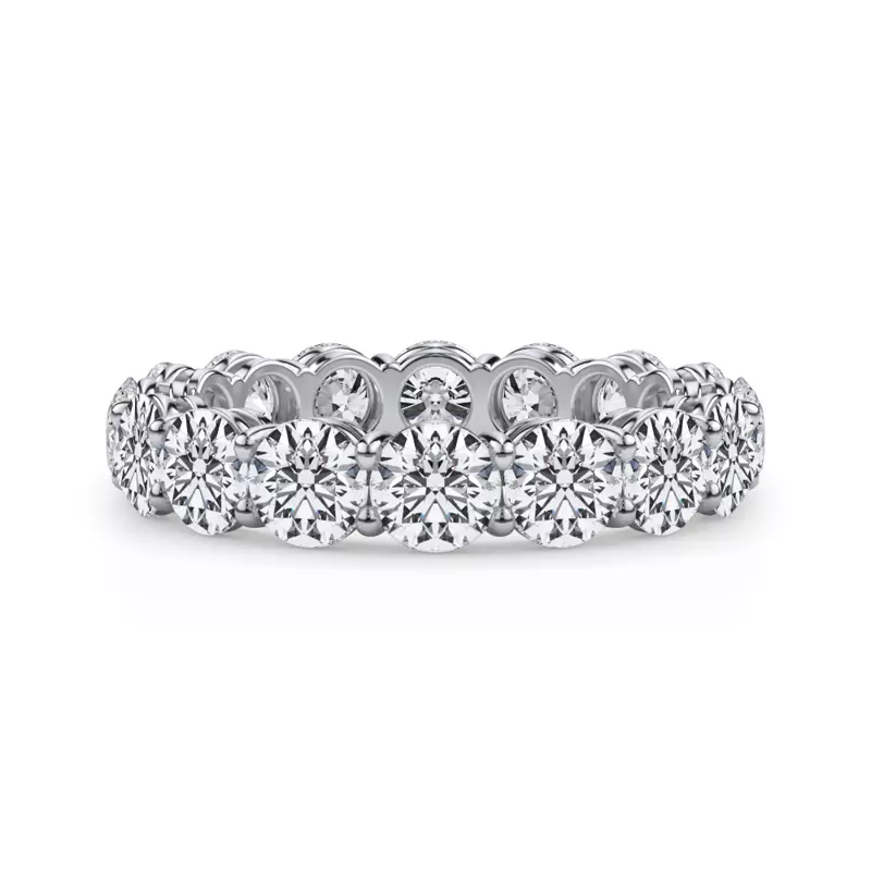 Platinum Classic Round Lab Diamond Eternity Band (4.00ct. tw.)