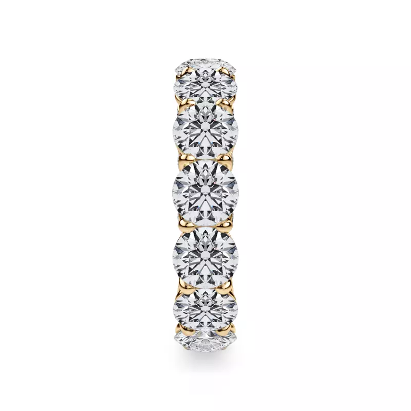 14K Yellow Gold Classic Round Diamond Eternity Band (5.60ct. tw.)