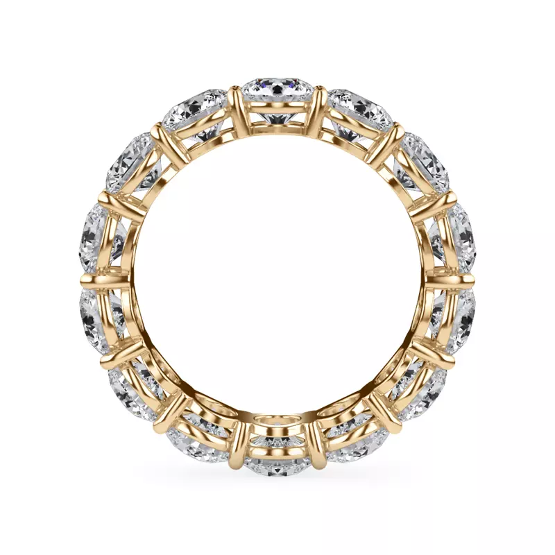 14K Yellow Gold Classic Round Diamond Eternity Band (5.60ct. tw.)