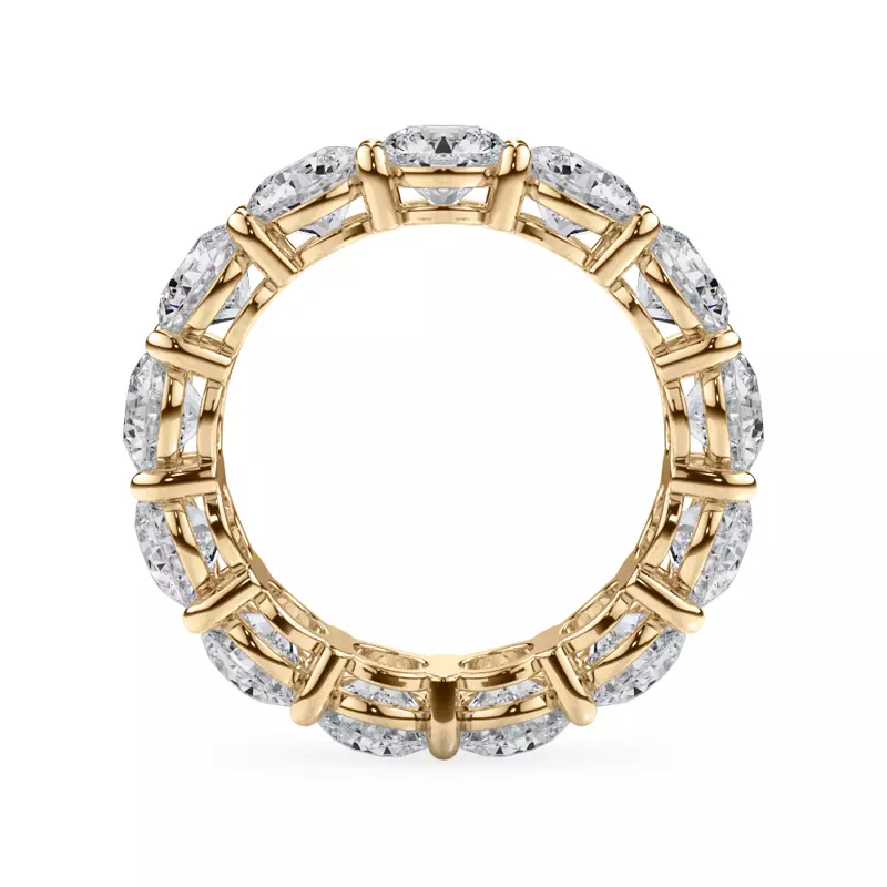 14K Yellow Gold Classic Round Lab Diamond Eternity Band (6.50ct. tw.)