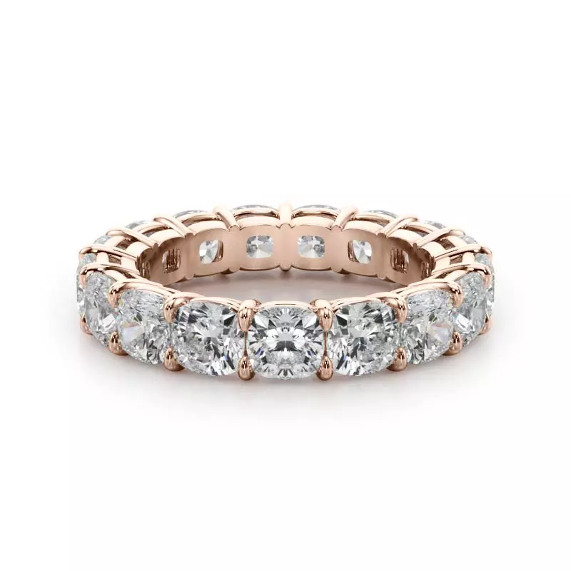 Cushion Cut Lab Diamond Eternity Ring (5.0 ct. tw.)