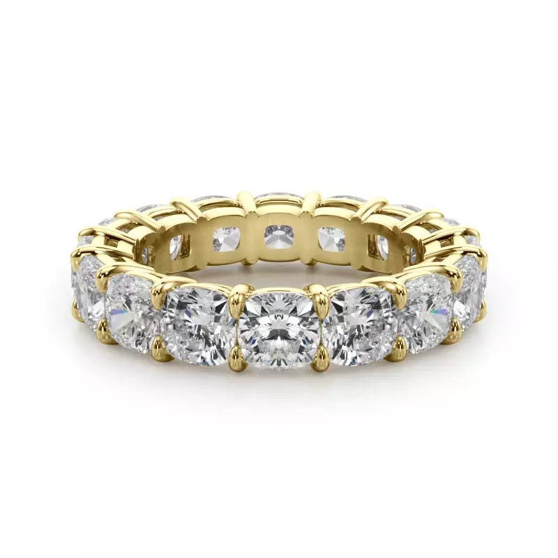 Cushion Cut Lab Diamond Eternity Ring (7.0 ct. tw.)