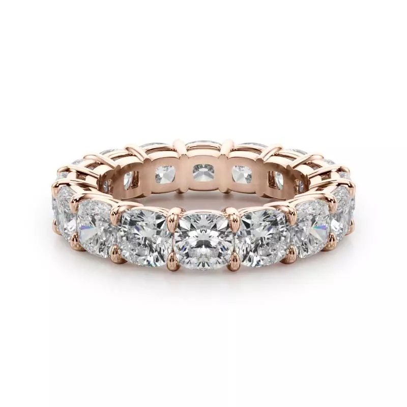 Cushion Cut Lab Diamond Eternity Ring (7.0 ct. tw.)