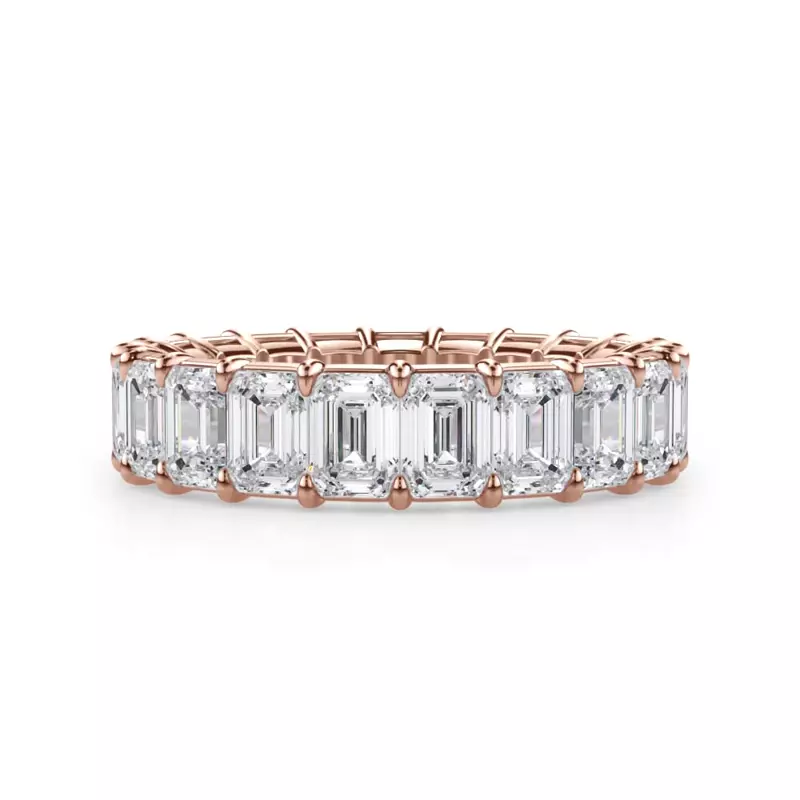 Emerald Cut Lab Diamond Eternity Ring (5.0 ct. tw.)