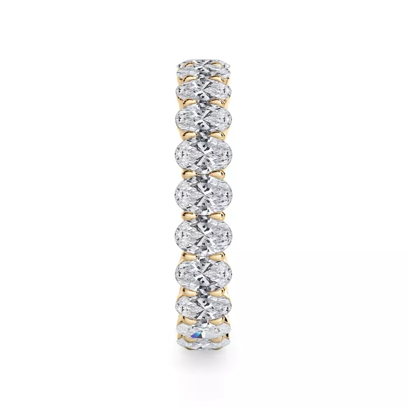 14K Yellow Gold Oval Cut Diamond Eternity Ring (2.0 ct. tw.)