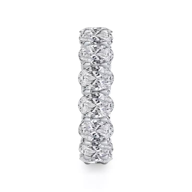 Platinum Oval Cut Diamond Eternity Ring (6.0 ct. tw.)