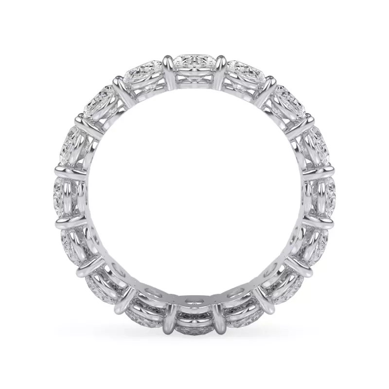 Platinum Oval Cut Diamond Eternity Ring (6.0 ct. tw.)