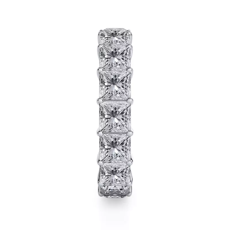 Platinum Princess Cut Lab Diamond Eternity Ring (3.0 ct. tw.)