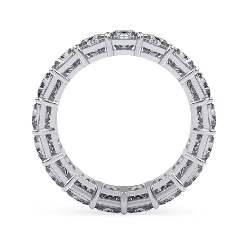 Platinum Princess Cut Lab Diamond Eternity Ring (3.0 ct. tw.)