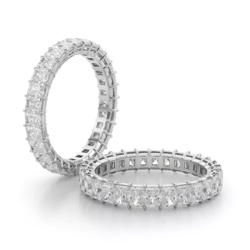Platinum Radiant Cut Diamond Eternity Ring (2.0 ct. tw.)